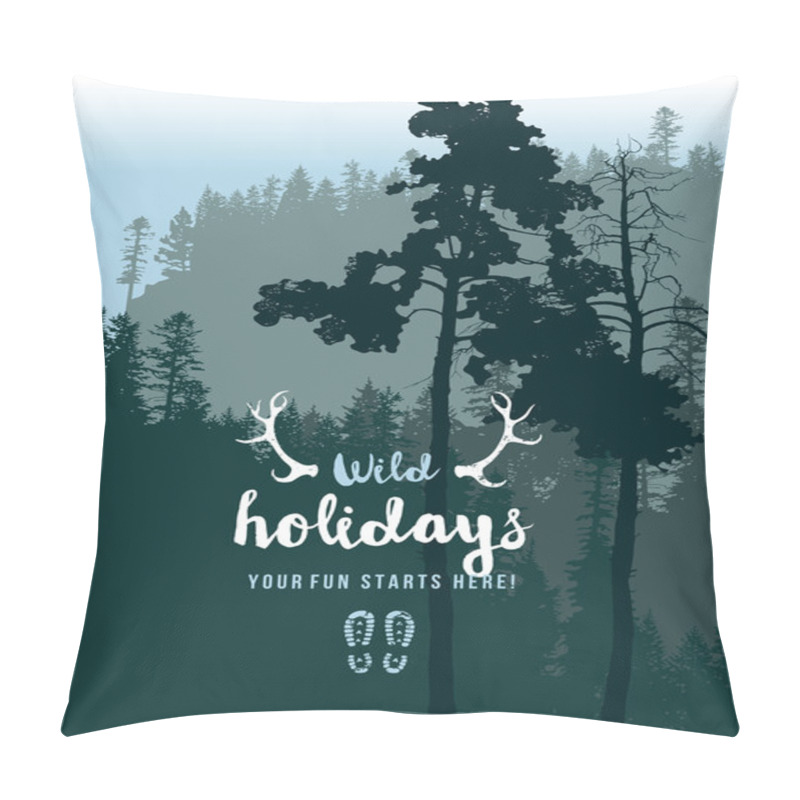 Personality  Forest Landscape Pillow Covers