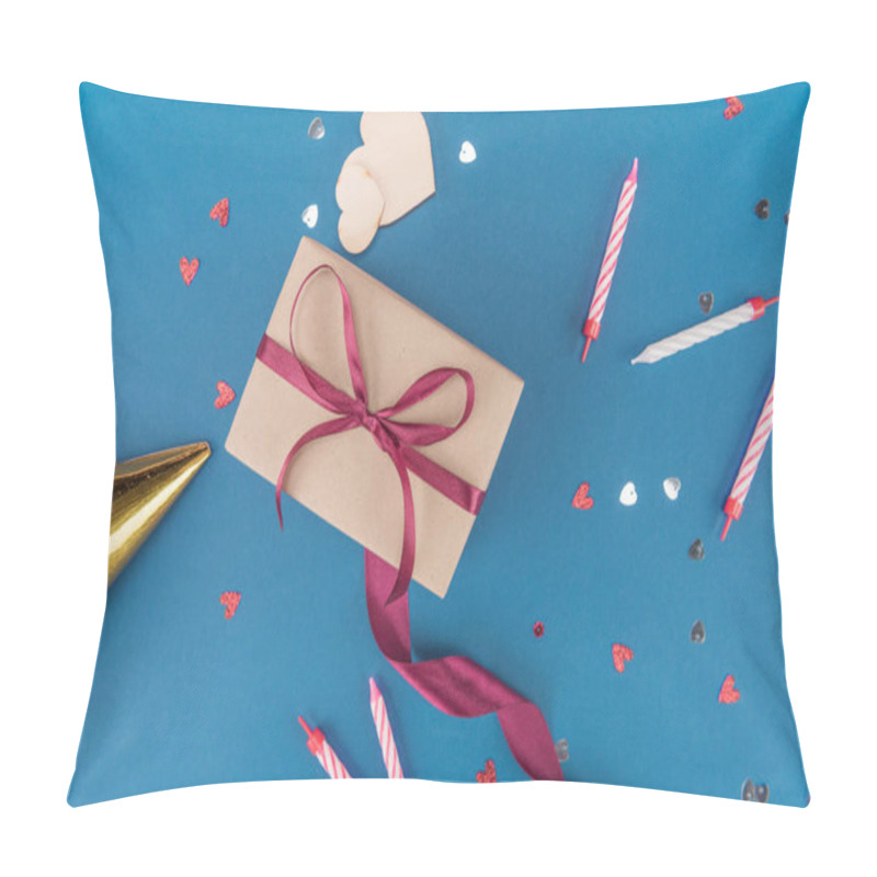 Personality  Gift Box And Candles Pillow Covers