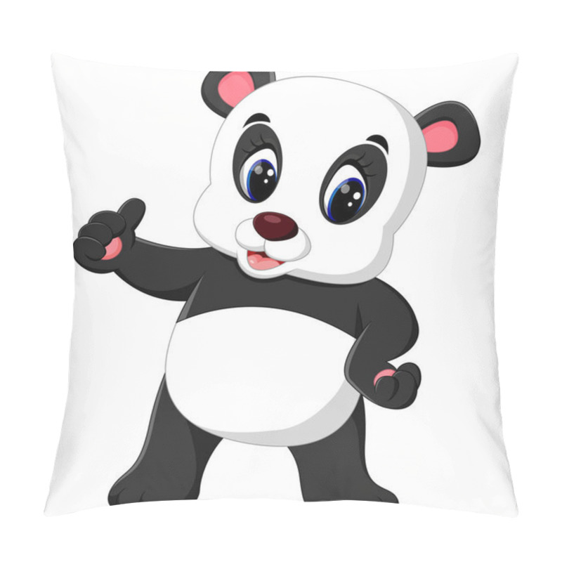 Personality  Cartoon Panda Presenting Pillow Covers