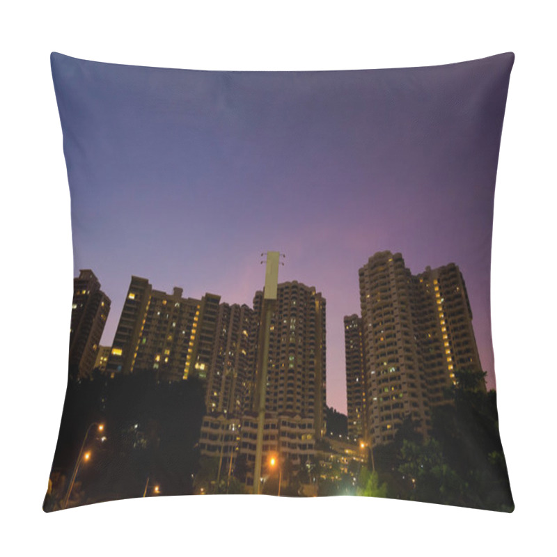 Personality  Cityscape Of Penang Island In Malaysia. Beautiful Sunset Picture And City Lights. Pillow Covers