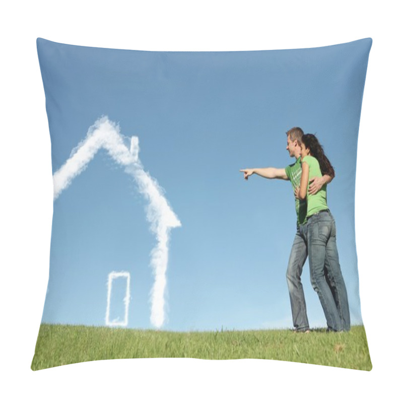 Personality  New House Buyers Concept For Mortgage, Home Loan Pillow Covers