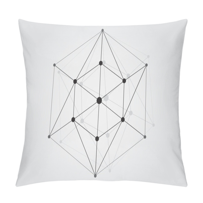 Personality  Black And White Lattice Shape Object Pillow Covers