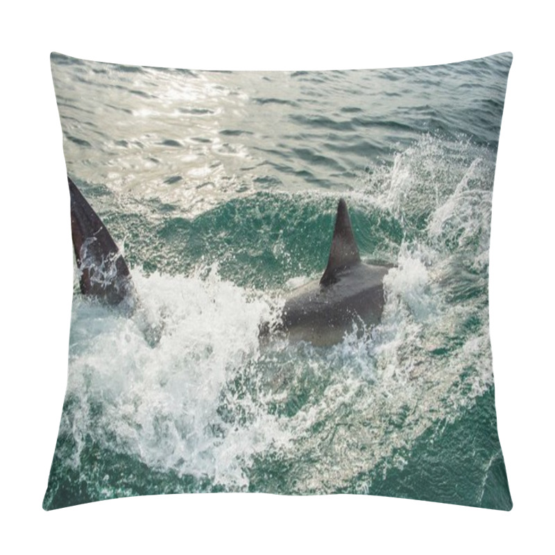 Personality  Great White Shark In Ocean An Attack Pillow Covers