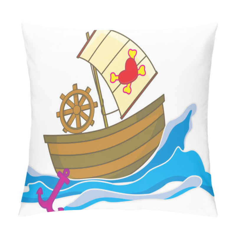 Personality  Pirate Boat Pillow Covers