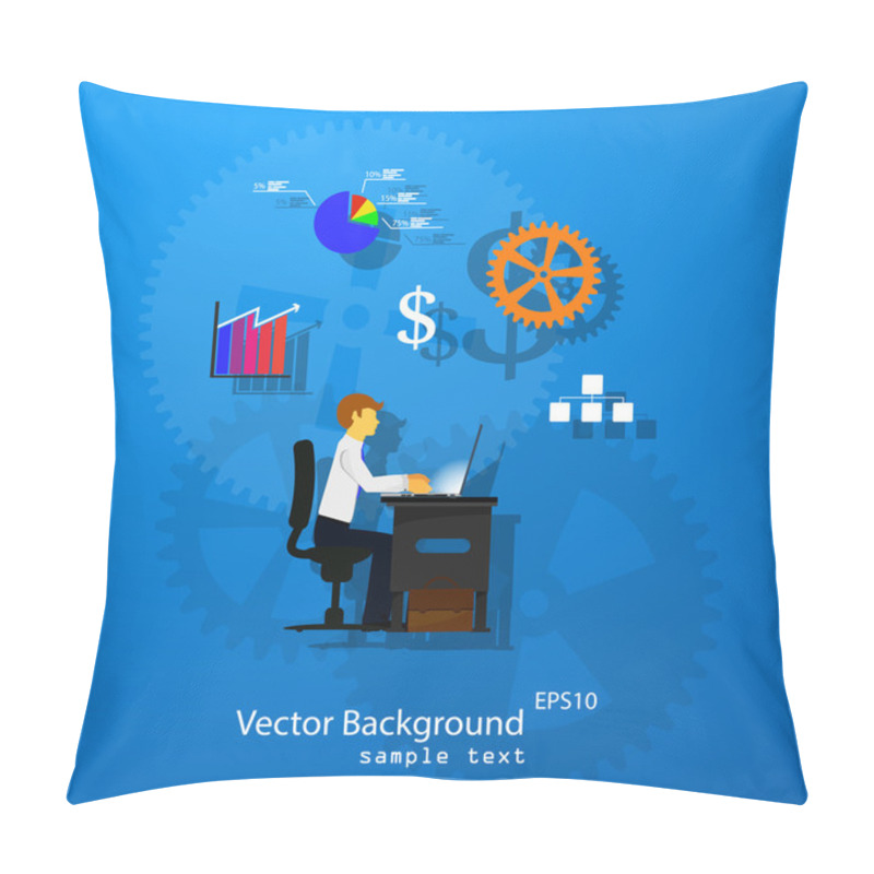 Personality  Business Infographics Template. S Pillow Covers