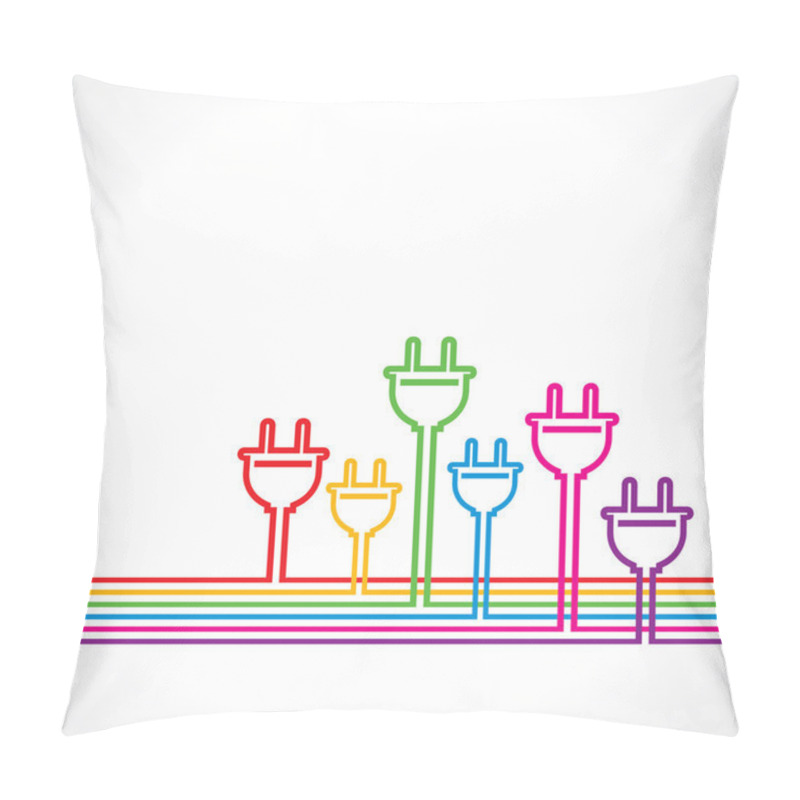 Personality  Electric Plugs Pillow Covers