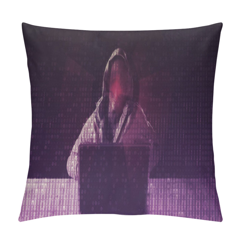 Personality  Cyber Security Exploit With Hacking Protection Concept Pillow Covers