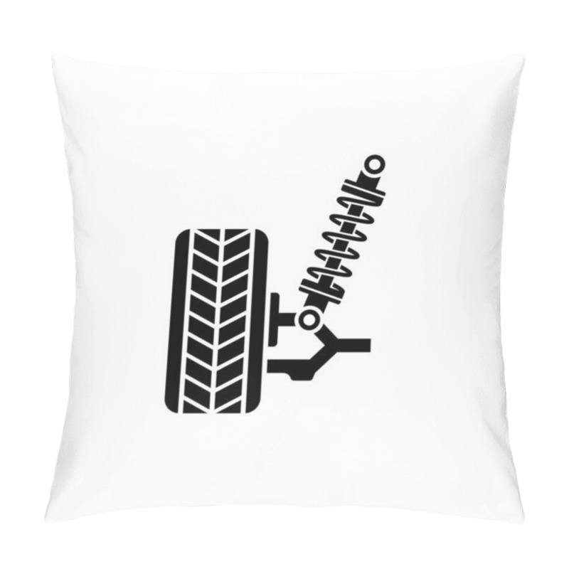 Personality  Car Suspension Vector Isolated Icon. Pillow Covers