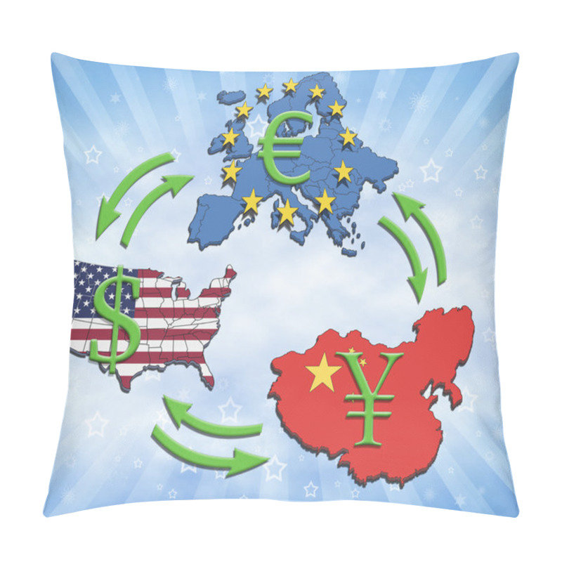 Personality  World Greatest Economies Pillow Covers