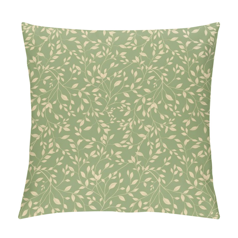 Personality  Milk Elegant Leaves Seamless Pattern Background Big Design On Pastel Green For Prints, Textiles, Packaging, Fabrics, And Wrapping Paper Pillow Covers