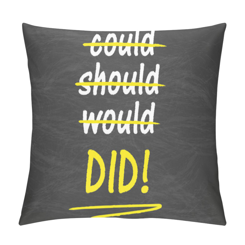 Personality  Blackboard Background Motivation Did Pillow Covers