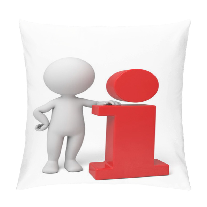 Personality  Information Icon White Pillow Covers