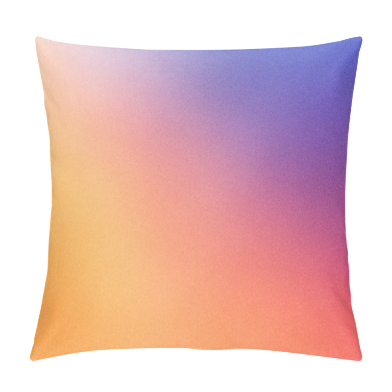 Personality  Warm Sunset Gradient Background, Orange Pink Purple Transition, Abstract Texture Effect, Banner Header Poster Design, Copy Space. Pillow Covers