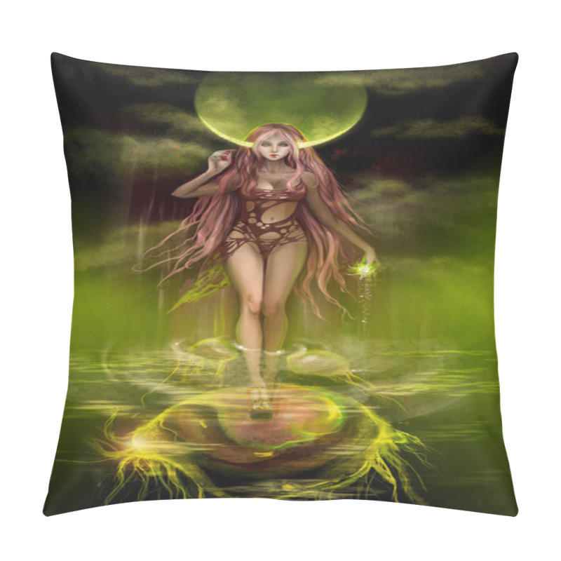 Personality  Fantasy Computer Graphic Illustration With Fairy Pillow Covers