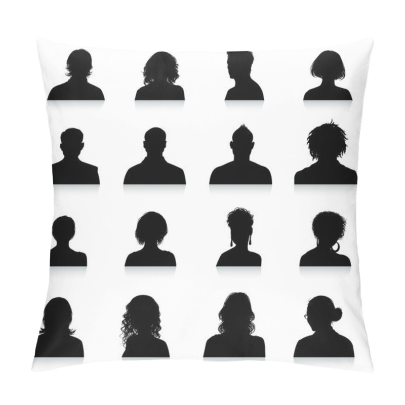 Personality  Avatars Silhouettes Pillow Covers