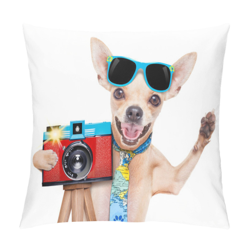 Personality  Photographer Dog Camera Pillow Covers