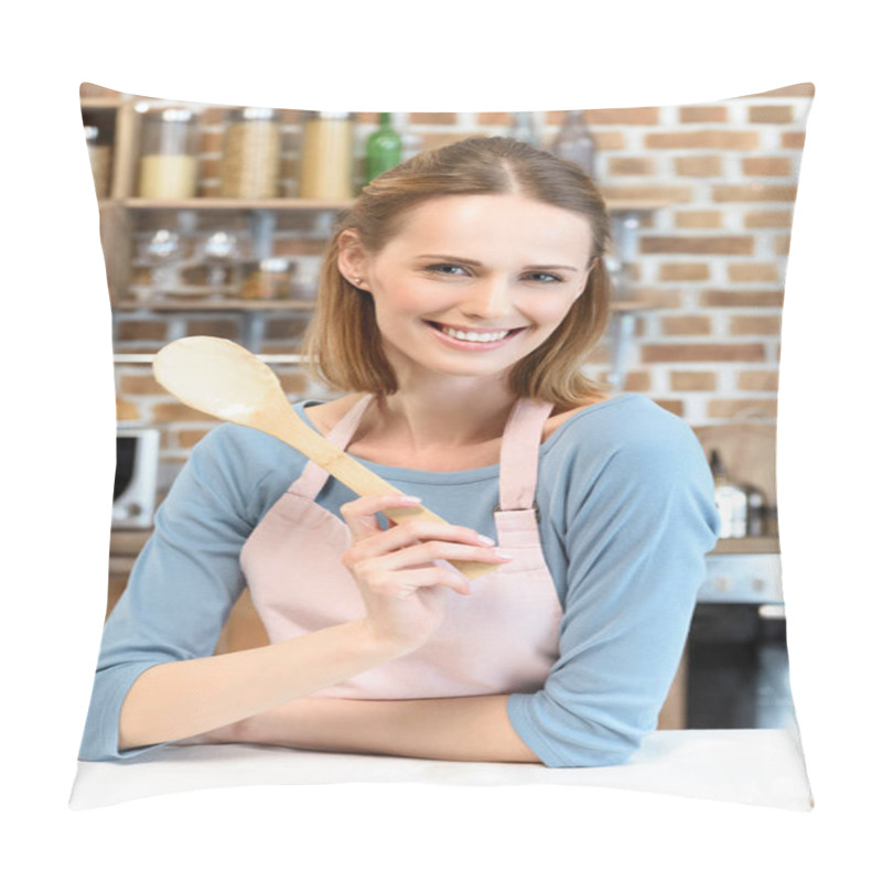 Personality  Young Woman Cooking Pillow Covers