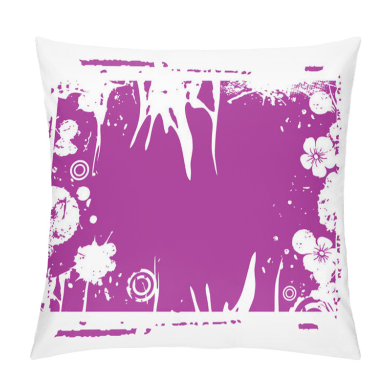 Personality  Grungy Background With Blossom Pillow Covers