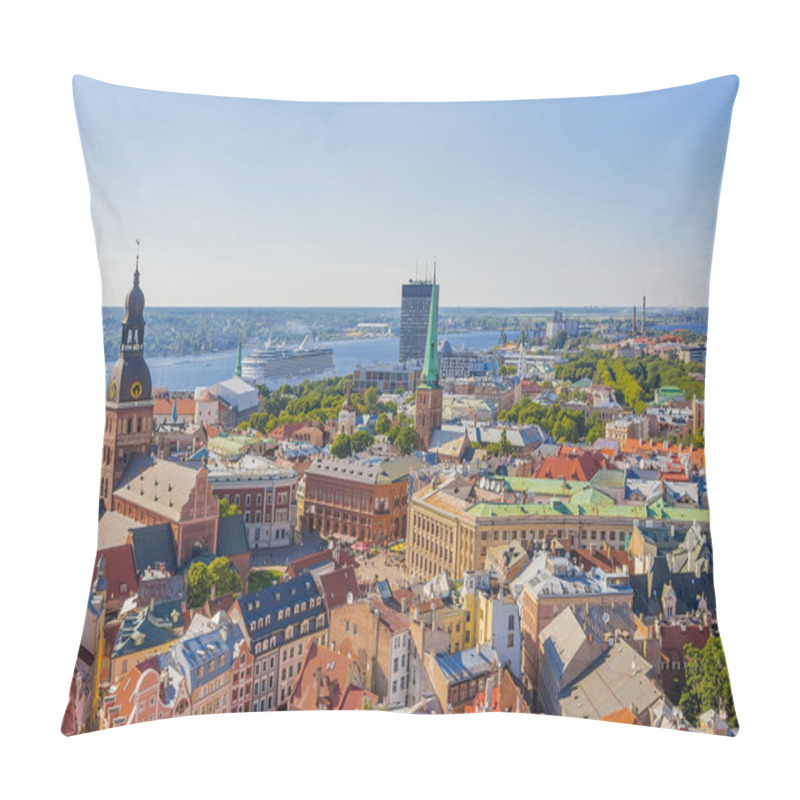 Personality  The Top View Of Riga Pillow Covers