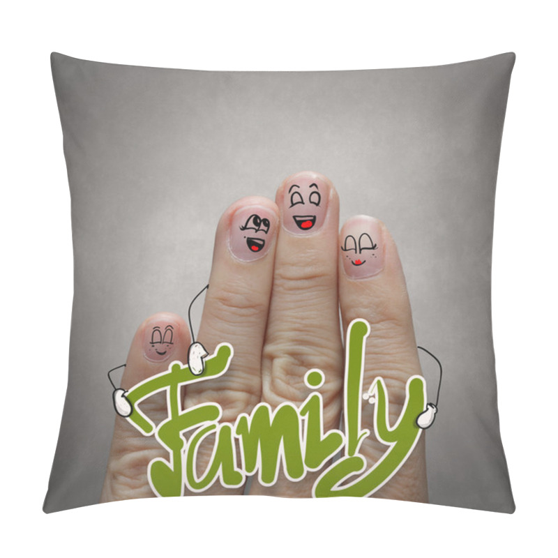 Personality  A Happy Finger Family Pillow Covers