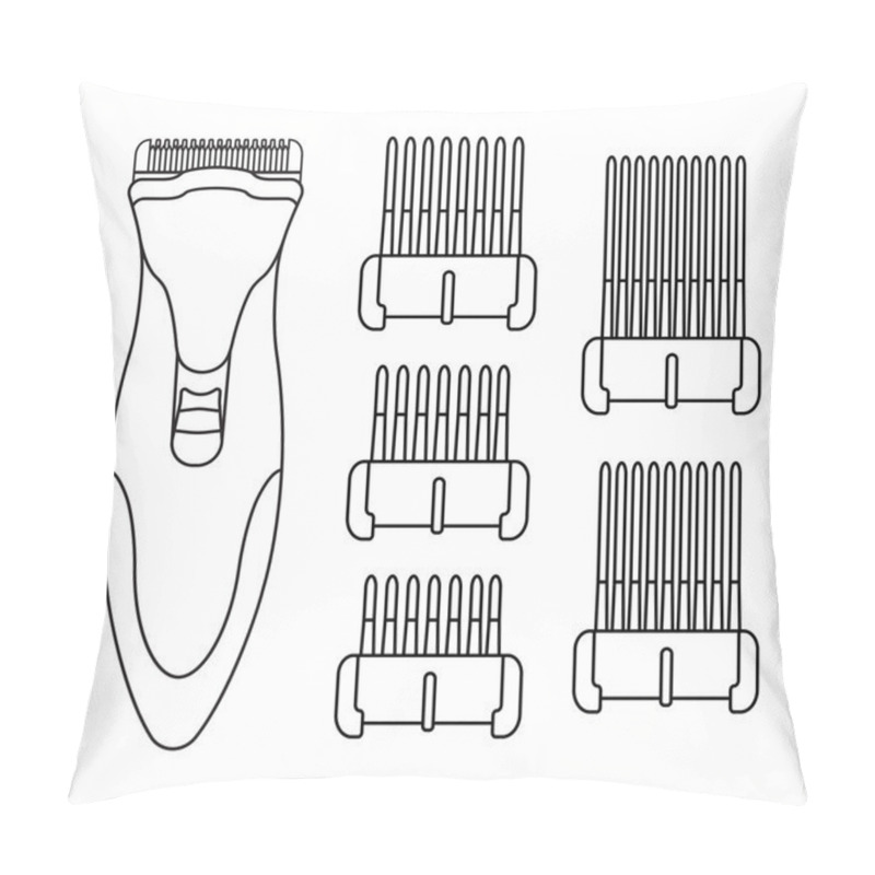 Personality  Hair Clipper Machine Pillow Covers