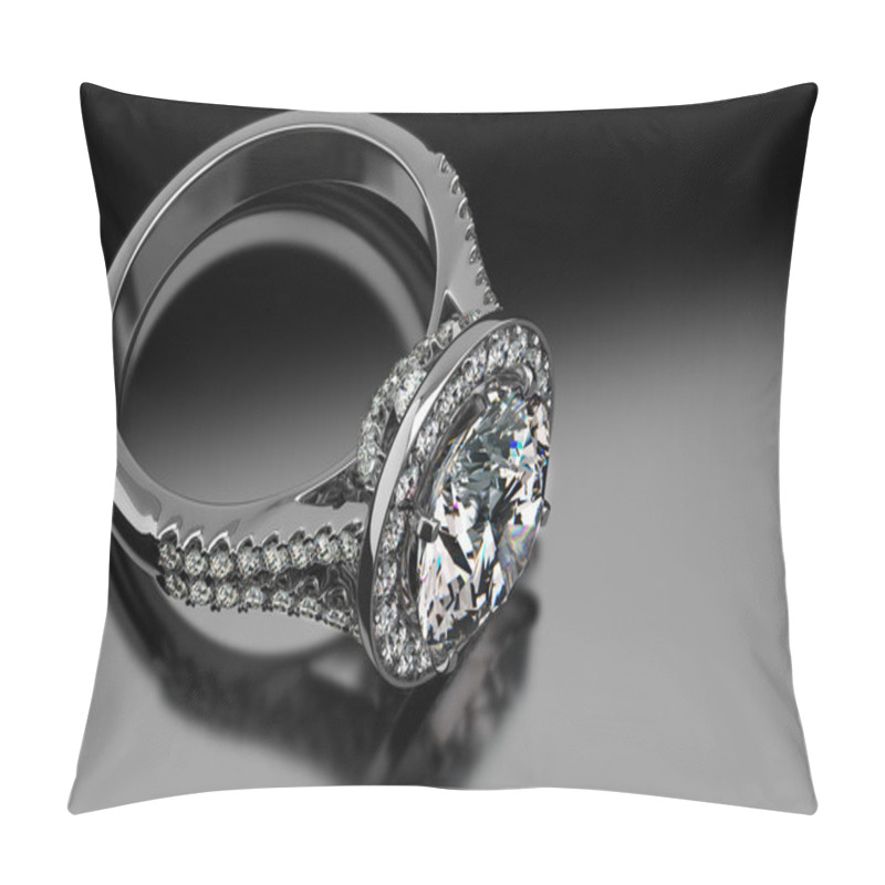 Personality  Precious Diamond Ring Pillow Covers