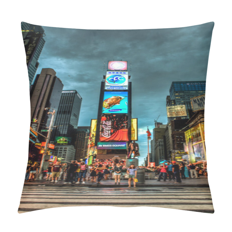 Personality  Times Square At Night - New York, USA Pillow Covers