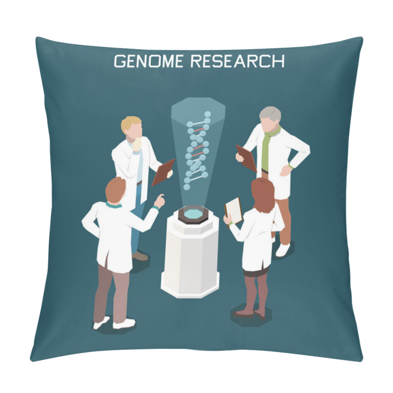 Personality  Genetics Isometric Concept Pillow Covers