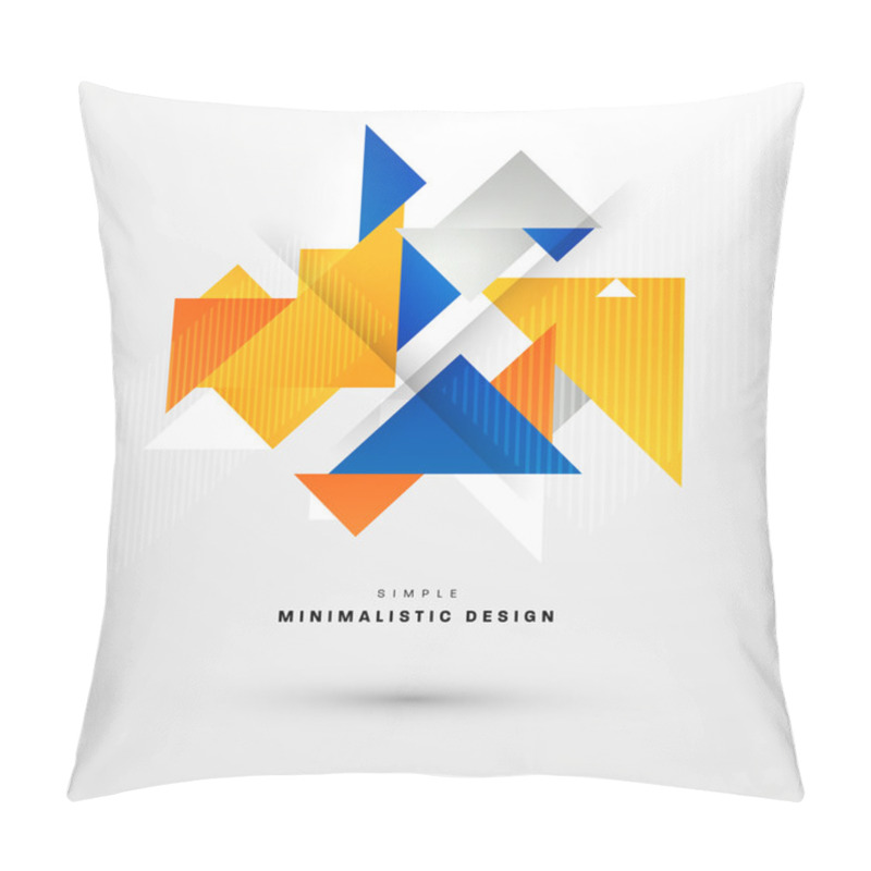 Personality  Geometric  Background With Triangles Pattern Pillow Covers