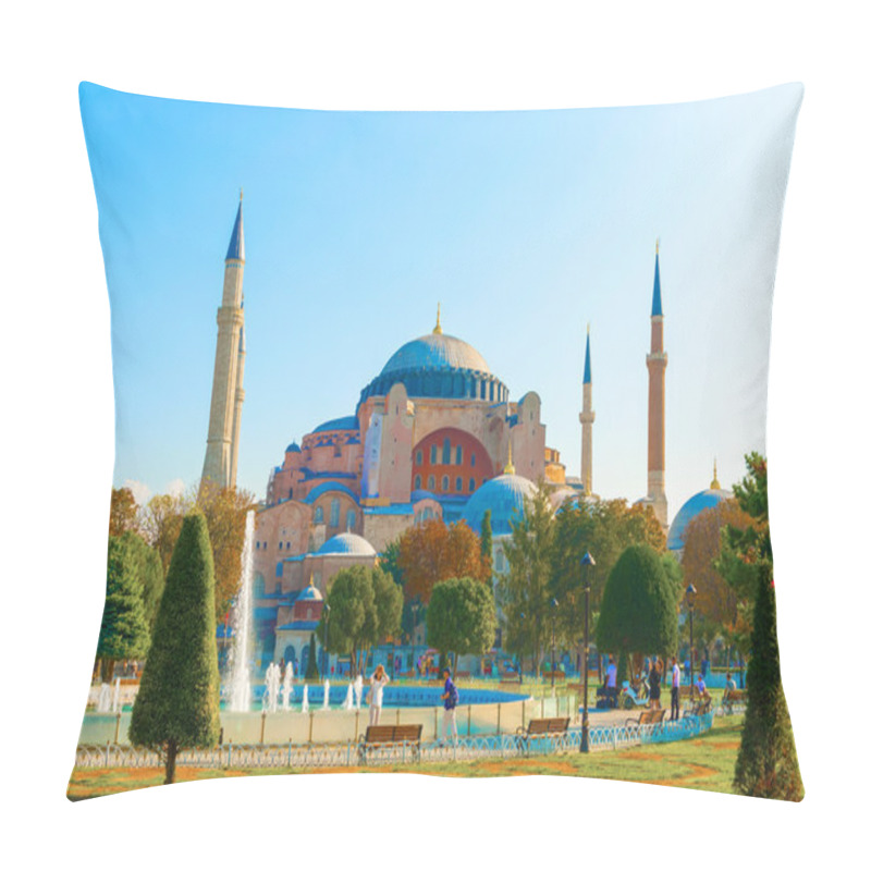 Personality  Basilica Hagia Sophia In Istanbul Pillow Covers