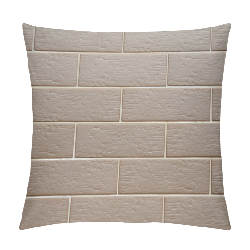 Personality  Clinker Tiles On House Wall - Background. Pillow Covers