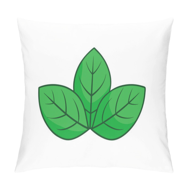 Personality  Vibrant Green Leaves Background Vector Art For Nature Projects Pillow Covers