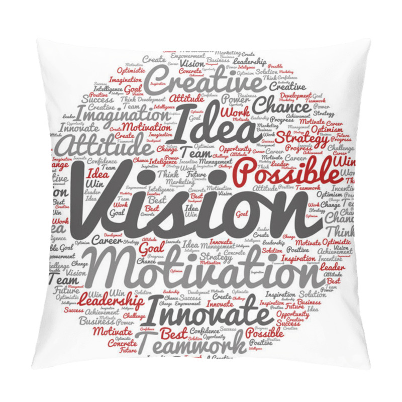 Personality  Abstract Creative Business Word Cloud  Pillow Covers