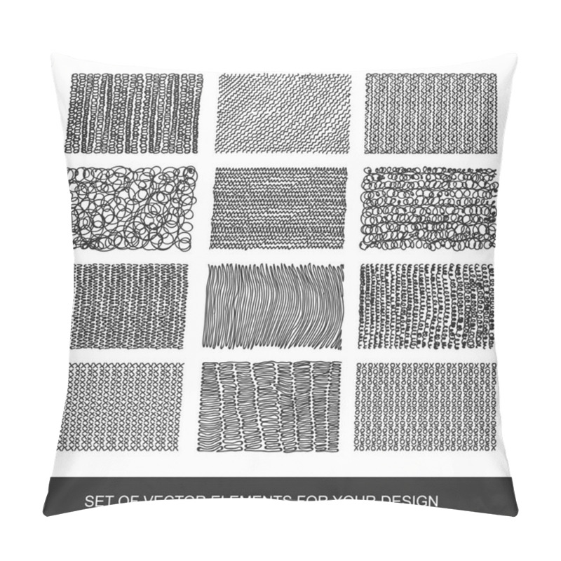 Personality  Collection Of Textures, Brushes, Graphics, Design Element. Hand- Pillow Covers