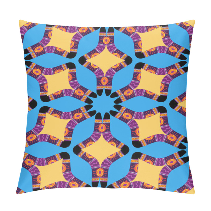 Personality  Ethnic Australian Boomerang Pattern Pillow Covers