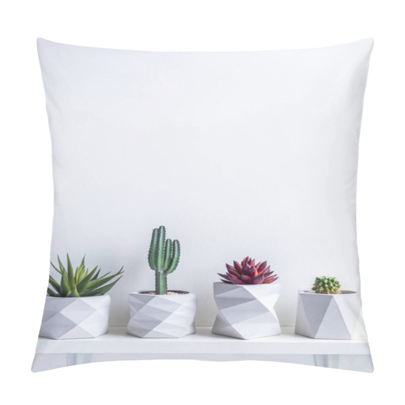 Personality  Cactus Pot. Concrete Pot. Modern Geometric Concrete Planter. Pillow Covers