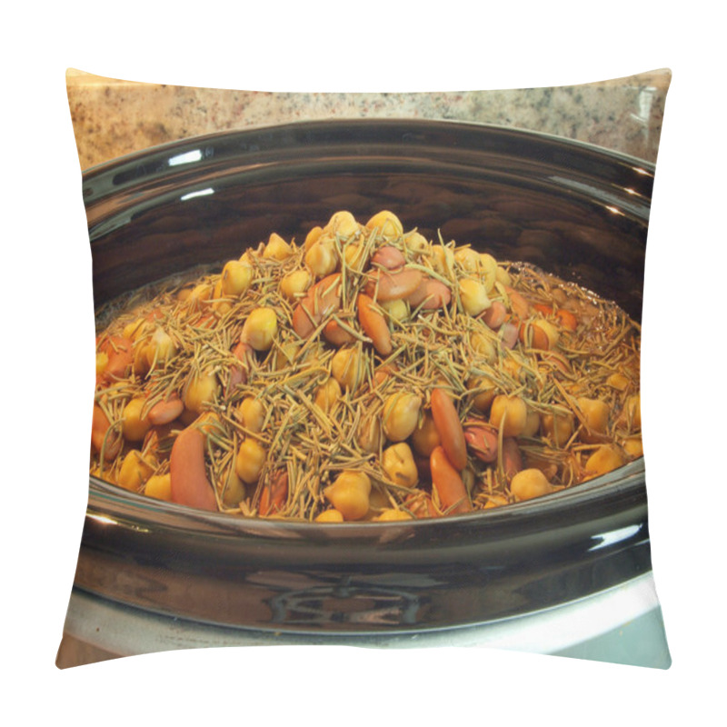 Personality  Beans In Crock Pot Pillow Covers