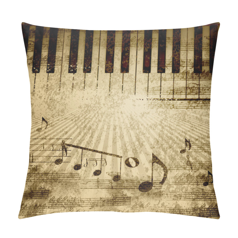 Personality  Music Notes Background Pillow Covers