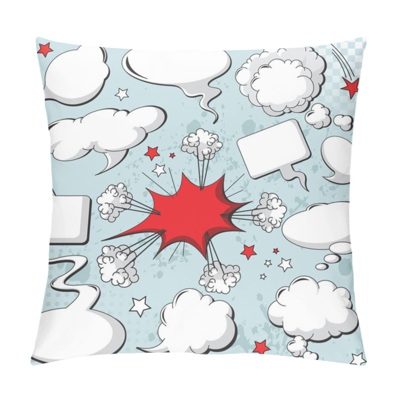 Personality  Comics Style Speech Bubbles Pillow Covers