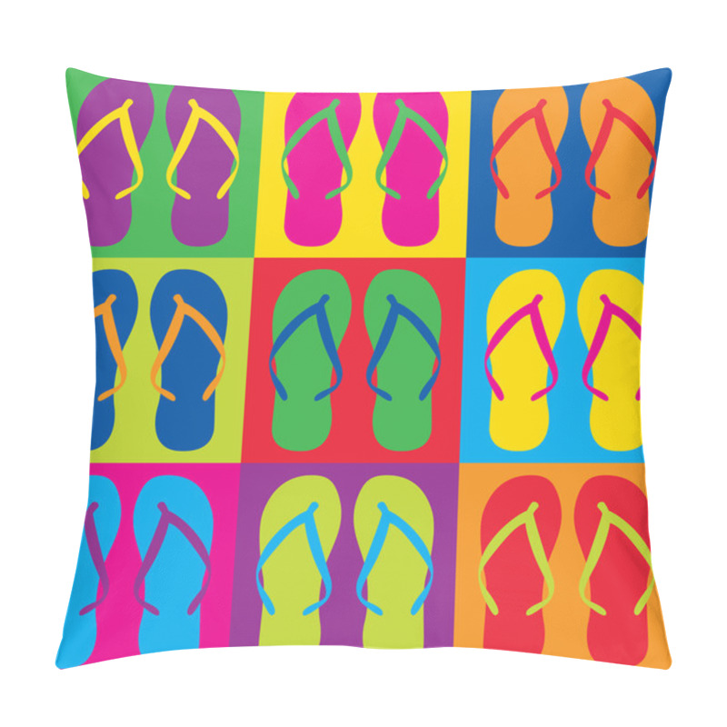 Personality  Pop Art Flip Flops Pillow Covers