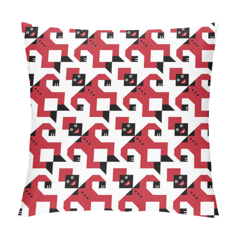 Personality  Tesselating Figure Pattern Pillow Covers