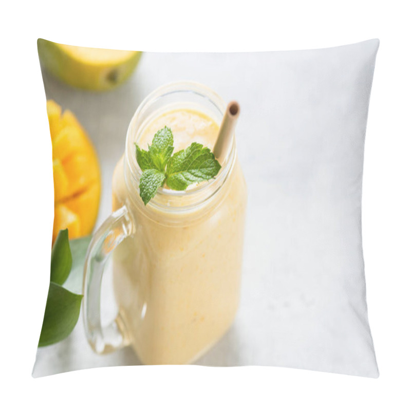 Personality  Mango Lassi In A Glass Pillow Covers