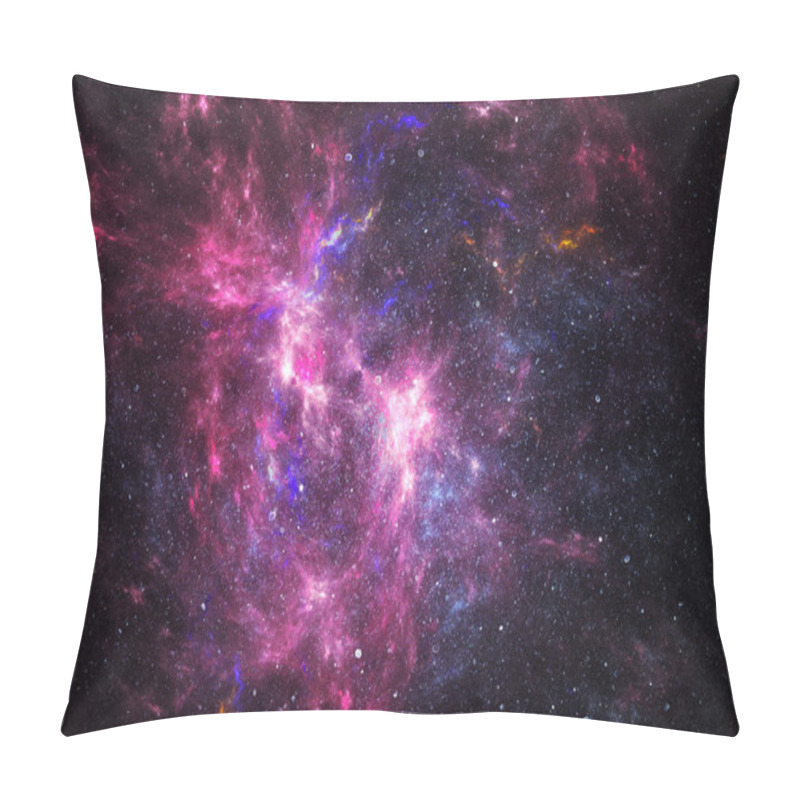 Personality  Deep Space Nebula With Stars Pillow Covers