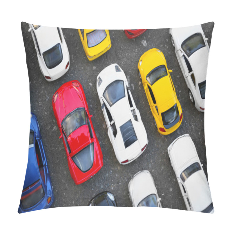 Personality  Close Up Of Toy Cars Parking Pillow Covers