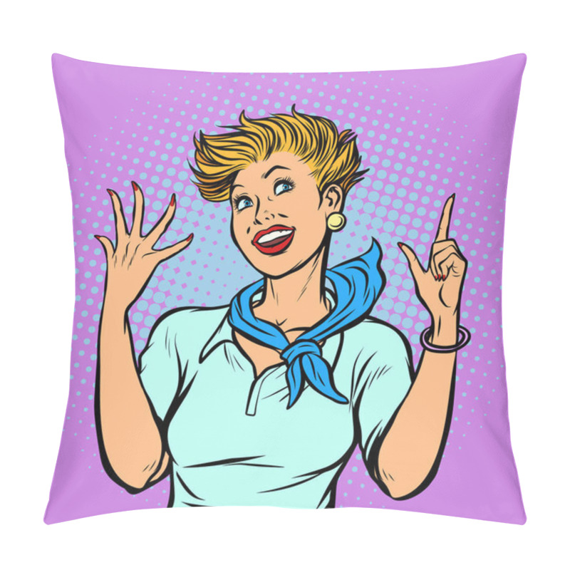 Personality  Stewardess Counts On Fingers Pillow Covers