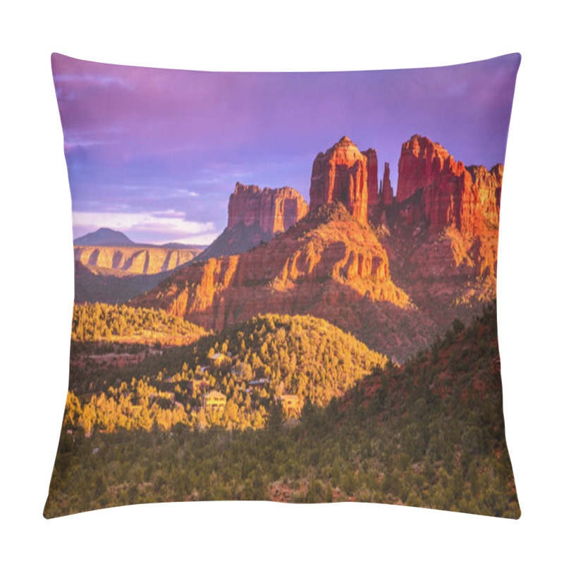 Personality  Cathedral Rock In Sedona Pillow Covers