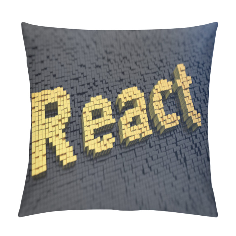 Personality  React Cubics Word Pillow Covers