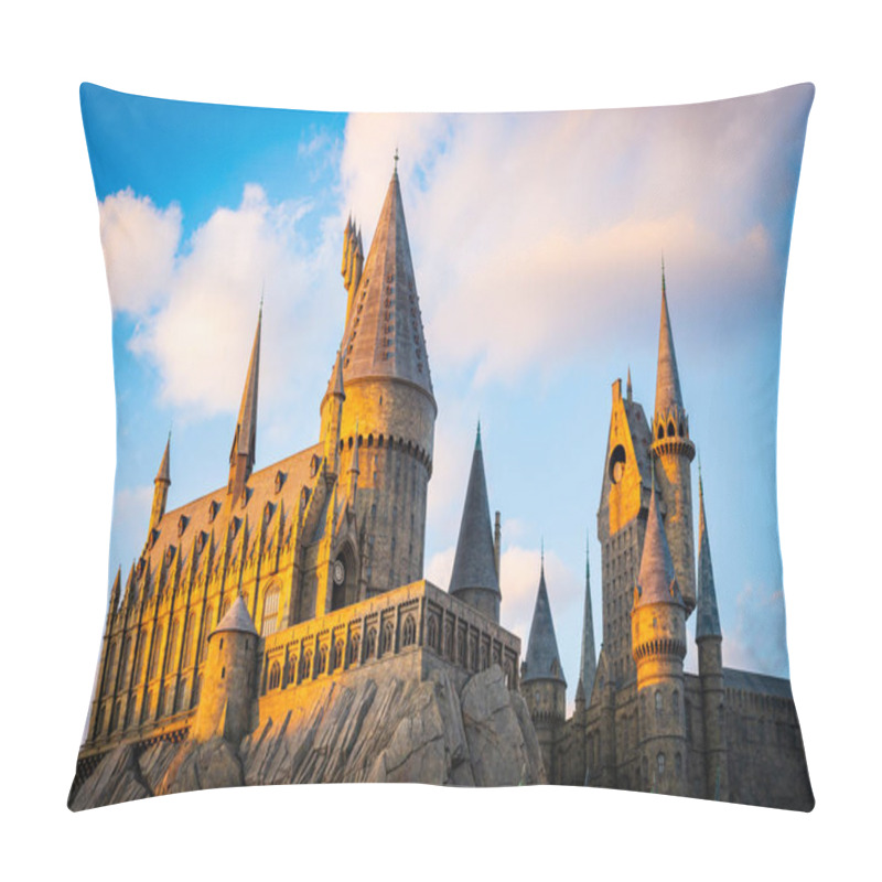 Personality  Hogwarts Castle School In Harry Potter Theme Movie At Universal Studios In Osaka, Japan. Pillow Covers