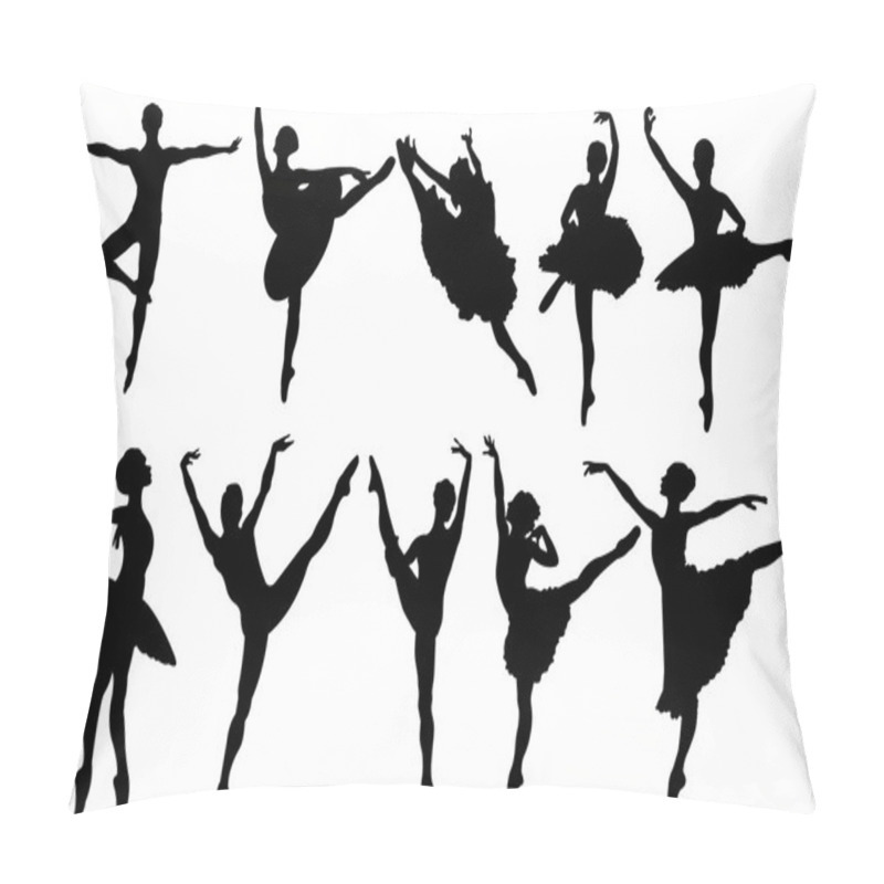 Personality  Ballet Dancers Silhouettes Pillow Covers