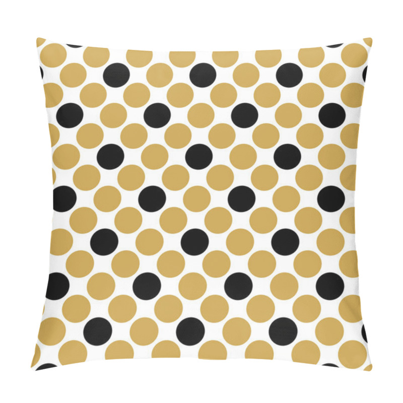 Personality  Seamless Polka Gold Pattern Pillow Covers